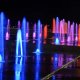 Night view of the fountains