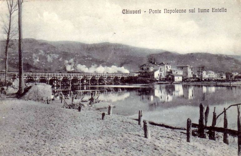Chiavari 1909, Pont Napoléon sur le fleuve Entella